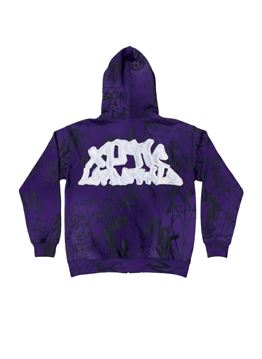 Xotic Graffiti sweat suit (Purple)