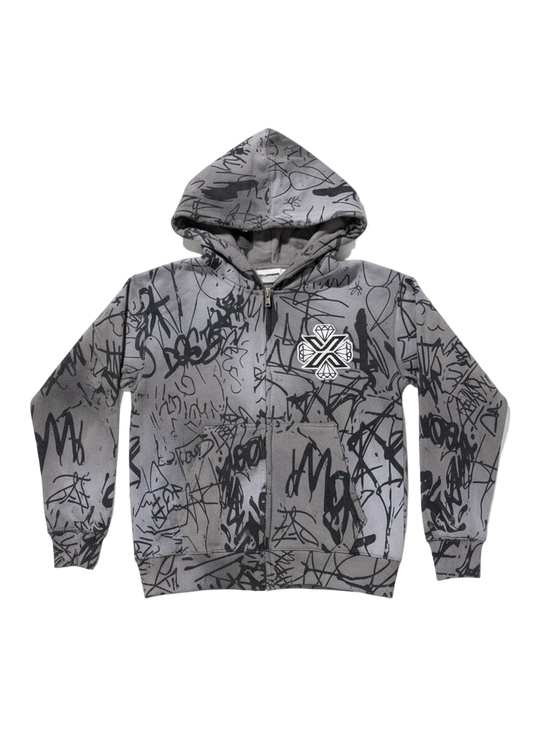 Xotic Graffiti jacket(grey)