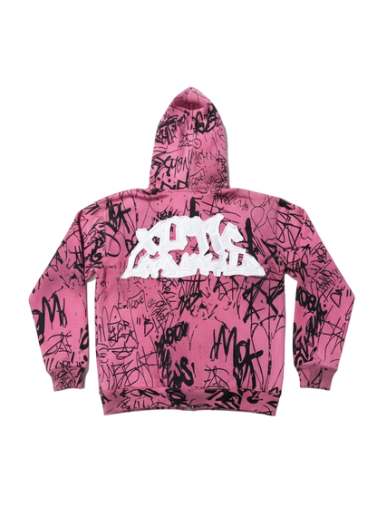 Xotic Graffiti Jacket (Pink)