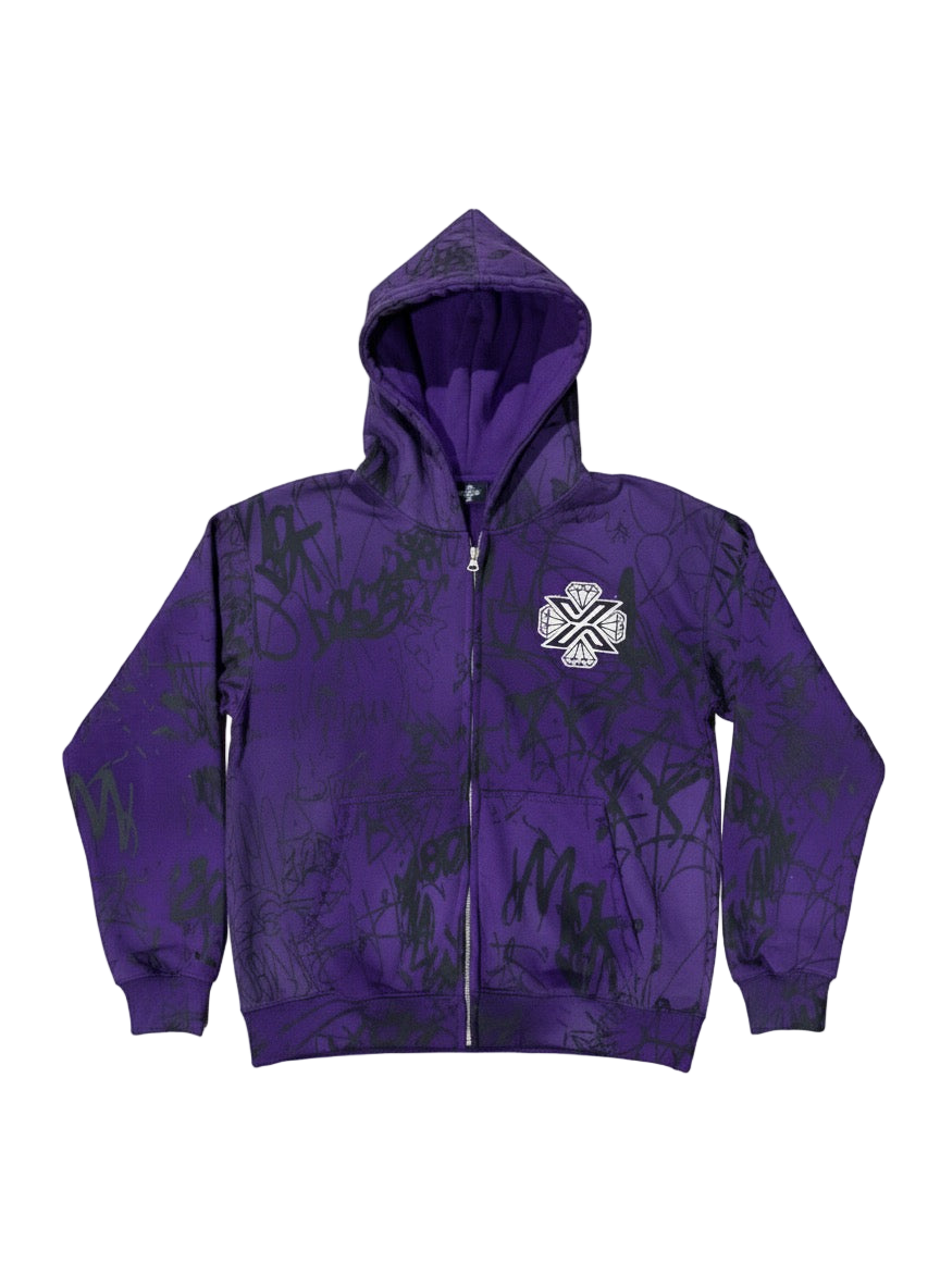 Xotic Graffiti sweat suit (Purple)