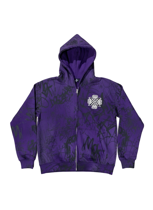 Xotic Graffiti sweat suit (Purple)