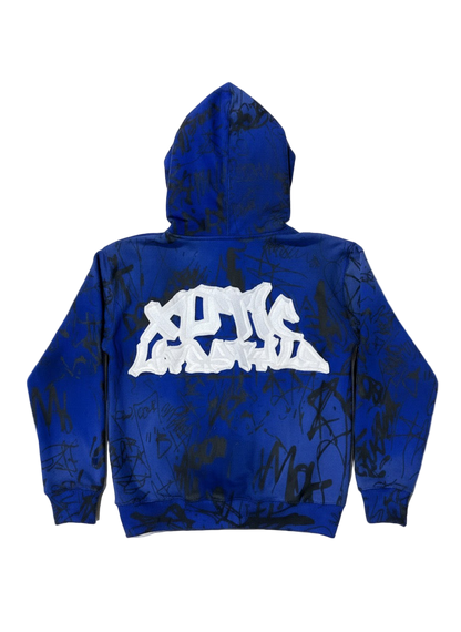 Xotic Graffiti Jacket (Blue)