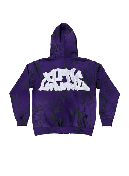 Xotic Graffiti sweat suit (Purple)